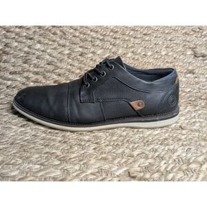 Men’s Bull Boxer B-52 Black Leather Oxford, Size 9.5, Dress Shoes